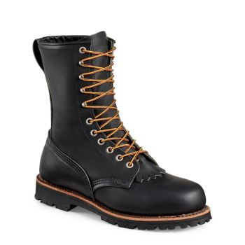 Red Wing LoggerMax 9-inch Soft Toe - Made to Order Womens Work Boots Black - Style 1698